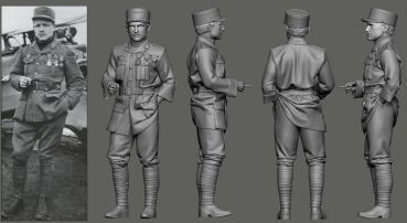 Peddinghaus 3D Druck 1-48 48581 WWI - N 124 Lafayette Escadrille Raoul Lufbery