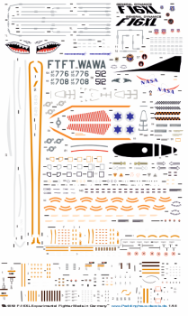Peddinghaus-Decals 1-48 4859 F-16 XL Experimental Fighter