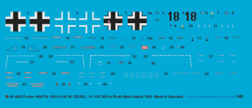 Peddinghaus-Decals 1-48 4862 Focke -wulf FW 190 A-8 W.Nr. 583262
