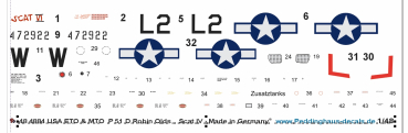 Peddinghaus-Decals 1-48 4884 USA ETO & MTO P 51 D Aces Robin Olds