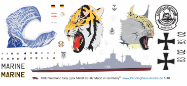 Peddinghaus-Decals 1-48 4890 Westland Sea Lynx Mk88 83+02