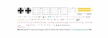 Peddinghaus-Decals 1-48 4905 Me 262 A-1  Major Erich Hohagen, III./EJG 2, Lechfeld