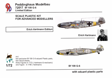 Peddinghaus Modellbau 72017 Bf 109 G-6 Major Erich Hartmann JG 52  Plastikbausatz