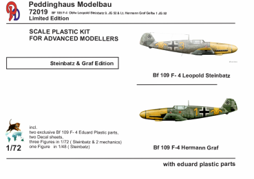 Peddinghaus Modellbau 72019 BF 109 F-4  Obfw L. Steinbatz  & Lt. H. Graf  JG 52