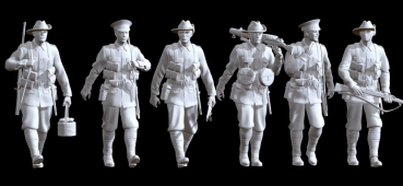 Peddinghaus 3 D Druck 1:48 48150 6 Australian soldiers