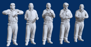 Peddinghaus 3 D Druck 1:48 48140 5 Mann US Tank Crew 2 WK