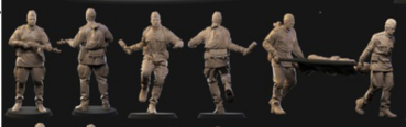 Peddinghaus 3 D Druck 1/87 87F032 Russische Soldaten No 2 Infantrie