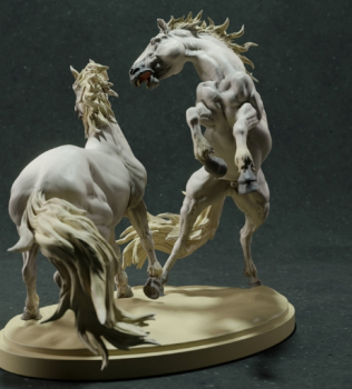 Peddinghaus 3 D Druck 1/72 72F148 2 horses fighting