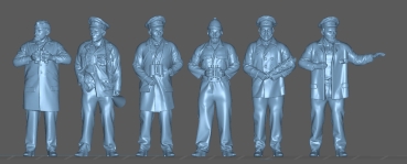 Peddinghaus 3 D Druck 1/48 6 Mann U-Boot Crew No 2