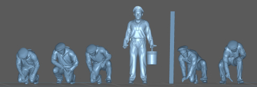 Peddinghaus-3 D Druck 1/72 72F205 DKM german sailors painting the ship