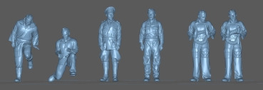 Peddinghaus 3 D Druck 1/48 48302 Stuka Pilot Oberst Rudel in different positions