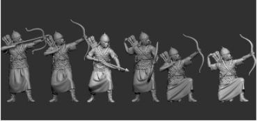 Peddinghaus 3 D Ruck 1/72 72F211 6 Roman archers