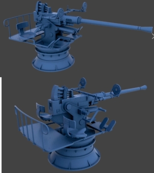 Peddinghaus 3 D Druck 1/72 72F246 40 mm Bofors Marine Version