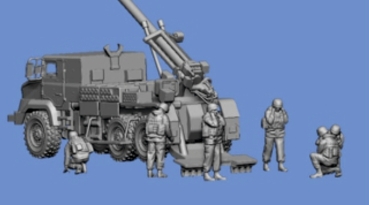 Peddinghaus 3 D Druck 1/72 72F257 6 Ukrainische Soldaten Geschützbedienung