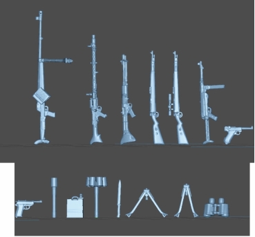 Peddinghaus 3 D Druck 1-72 72F265 early german weapon set 2.WW
