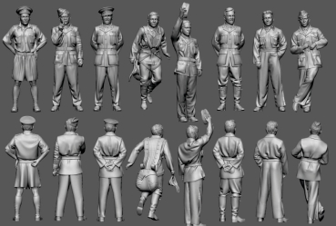 Peddinghaus 3 D Druck 1-72 72F271 WWII Battle of Britain Early Britsh and BOB Aces McKellar,Bader, Lock,Carey, Unwin,Lacey, Doe,Tuck