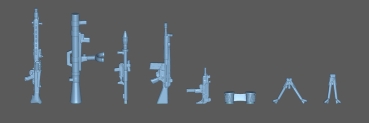 Peddinghaus 3 D Druck 1/72 72F287 Frühe Bundeswehr Waffen Satz