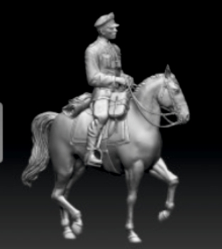 Peddinghaus 3 D Druck 1/72 72F294 Offizier  der Waffen SS zu Pferde