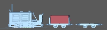 Peddinghaus 3 D Druck 1/72 72F310 Feldbahn Schmallspur HF 50 B sowie eine Kipplohre und 1 Flachwagen