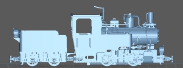Peddinghaus 3 D Druck 1/72 72F311  Henschel Feldbahn  kleine Dampflok mit Tender Typ Hb 0-6-2T