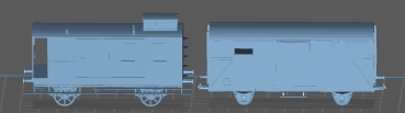 Peddinghaus 3 D Druck 1/72 72F315  Schmallspur Gepäckwagen und Güterwagen