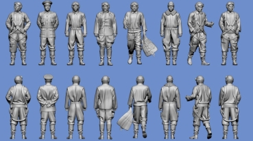 Peddinghaus 3 D Druck  1/72 72F336 Japanische Piloten Asse Army No 2