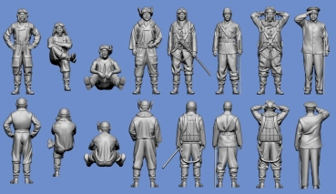 Peddinghaus 3 D Druck  1/72 72F337 Japanische Navy Piloten Asse No 1