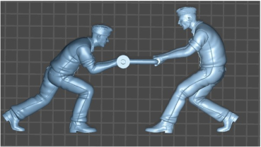 Peddinghaus 3D Druck 1-72 72F379 2 deutsche Mechaniker beim Anlassen eines Panzers