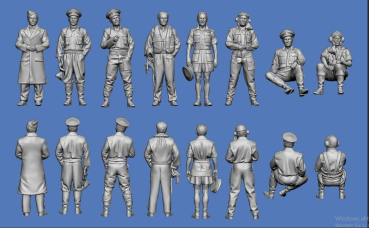 Peddinghaus -3 D Druck 1/72 72F396 RAF Commonwealth Aces 1941-1945 Clive Cadwell, Evan Mackie, George Beurling,NenryMcLeod,, John Plagis, James Edwards