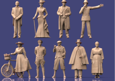 Peddinghaus -3 D Druck 1/72 72F398 Victorianische Zivilisten