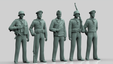 72F405 5 deutsche Marinesoldaten