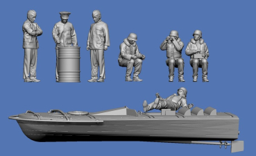 72F409  7 Soldaten und Besatzung für das Sprengboot Linse