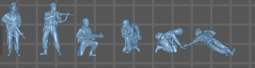Preview: Peddinghaus 3D Druck 1-72 72F455 6 Soldaten Vietnam infantry set 1 “Model by rb Miniatures”