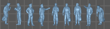 Preview: Peddinghaus 3D Druck 1-72 72F456 9 Piloten WWII Deutsche Bomber crews Model by rb Miniatures”