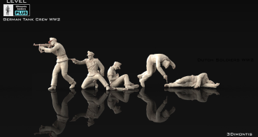 Peddinghaus 3D Druck 1-72 72F479 German Tank Crew WWII