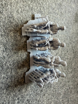 Peddinghaus 3D-Druck 1-72 72F494 4 Soldaten passend für einen Kübelwagen