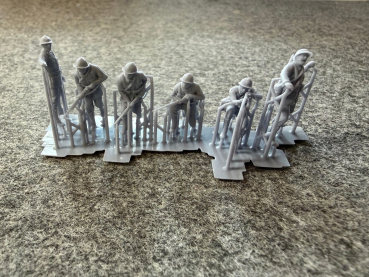 Peddinghaus 3D Druck 1-72 72F510 6 Belgische Soldaten WWII Model by RB
