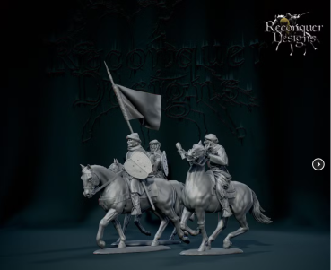 Peddinghaus 3D Druck 1-72 72F535 Mounted 14th century Granada Command