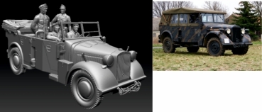Peddinghaus 3 D Druck 1-72 72F278 KFz 15 Horch 901 Kübelwagen