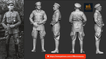 Peddinghaus 3D-Druck 1-48 48701 WWI German Aces and Legendary Leaders  Adolf Ritter von Tutschek