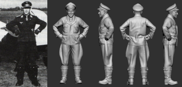 Peddinghaus 3D-Druck 32359 WWII German Reichs Defence Aces Anton Hackl
