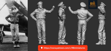 Peddinghaus 3D Druck 1-48 48674 WWII US Aces ETO&MTO Donald Beerbower