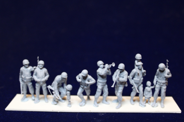 Peddinghaus 3 D Druck 1:87 87F054  8 US Soldiers celebrating with children