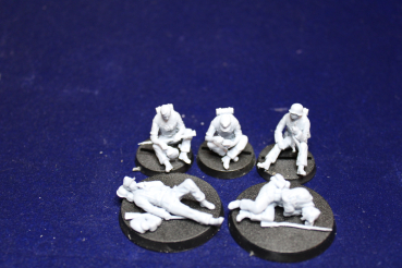 Peddinghaus 3 D Druck 1:48 48228 5 german soldiers resting