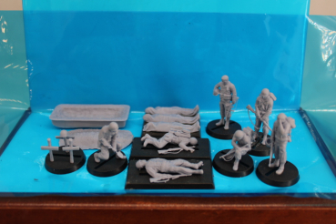 Peddinghaus 3 D -Druck 1/72 72F141 7 US Soldiers with a furneral