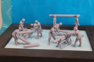 Peddinghaus 3 D Druck 1/72 72F289 10 Deutsche Pioniere beim Bunkerbau
