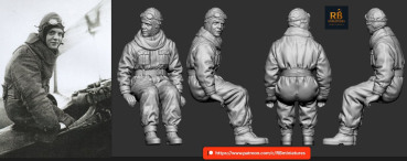 Peddinghaus 3D-Druck 32372 WWI German Aces & Legendary Leaders Josef Jacobs