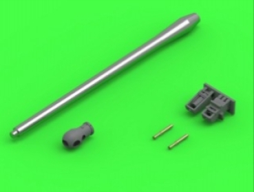Master GM 35 047 A34 Comet - 77mm HV gun barrel & Besa MG barrels with resin mounts (for Tamiya kit)