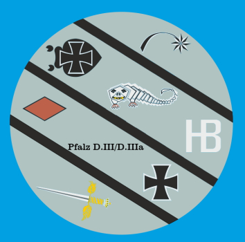 Peddinghaus-Decals 1/72-48 Displaysockel für Flugzeuge des 1. Weltkrieges mit wahlweisen Motiven
