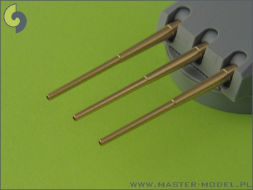 Master SM 350-057 1/350 Scharnhorst armament - for turrets without blastbags - 280mm (9pcs), 150mm (12pcs), 105mm (14pcs) barrels